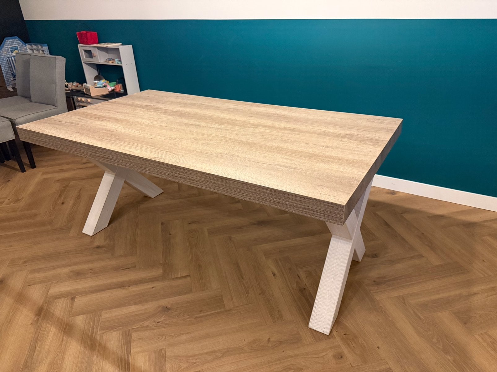 Eettafel Lynn Leen Bakker 180cm, Huis en Inrichting, Ophalen, Gebruikt, 50 tot 100 cm, Vijf personen of meer