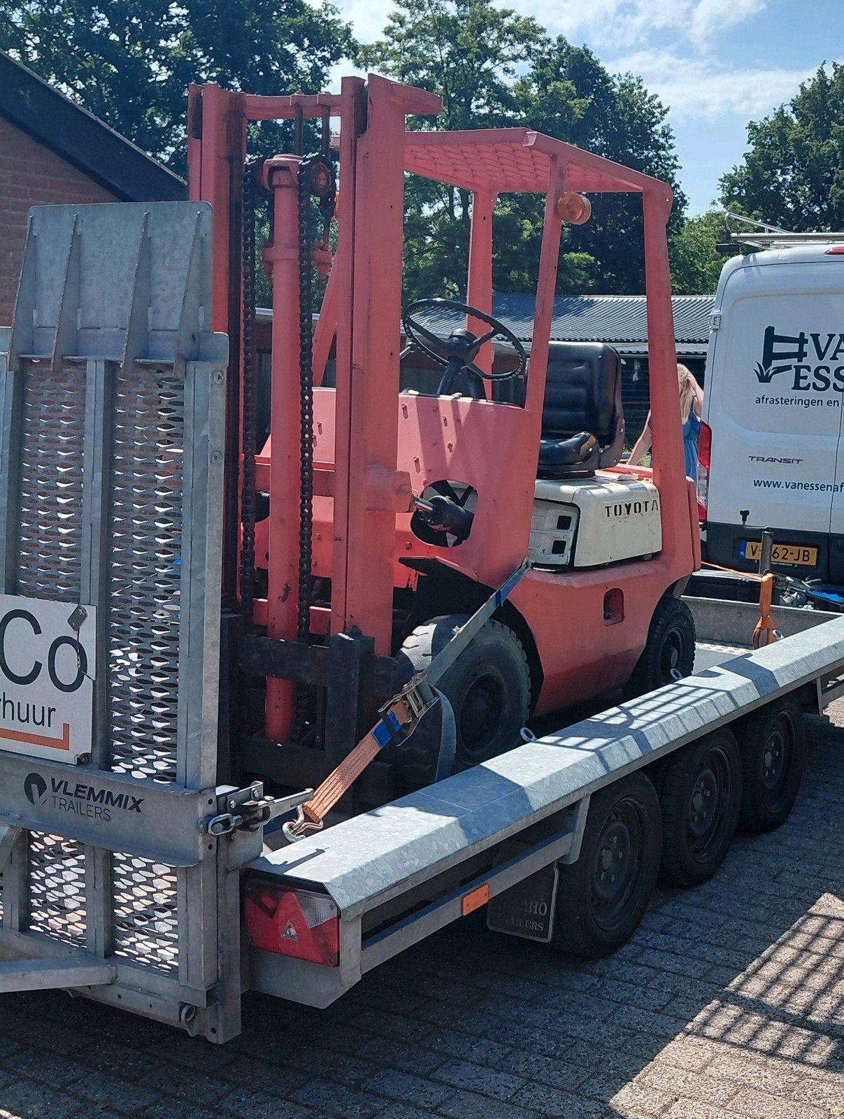 Mooie compacte 1ton heftruck., Zakelijke goederen, Machines en Bouw | Heftrucks en Intern transport, Ophalen