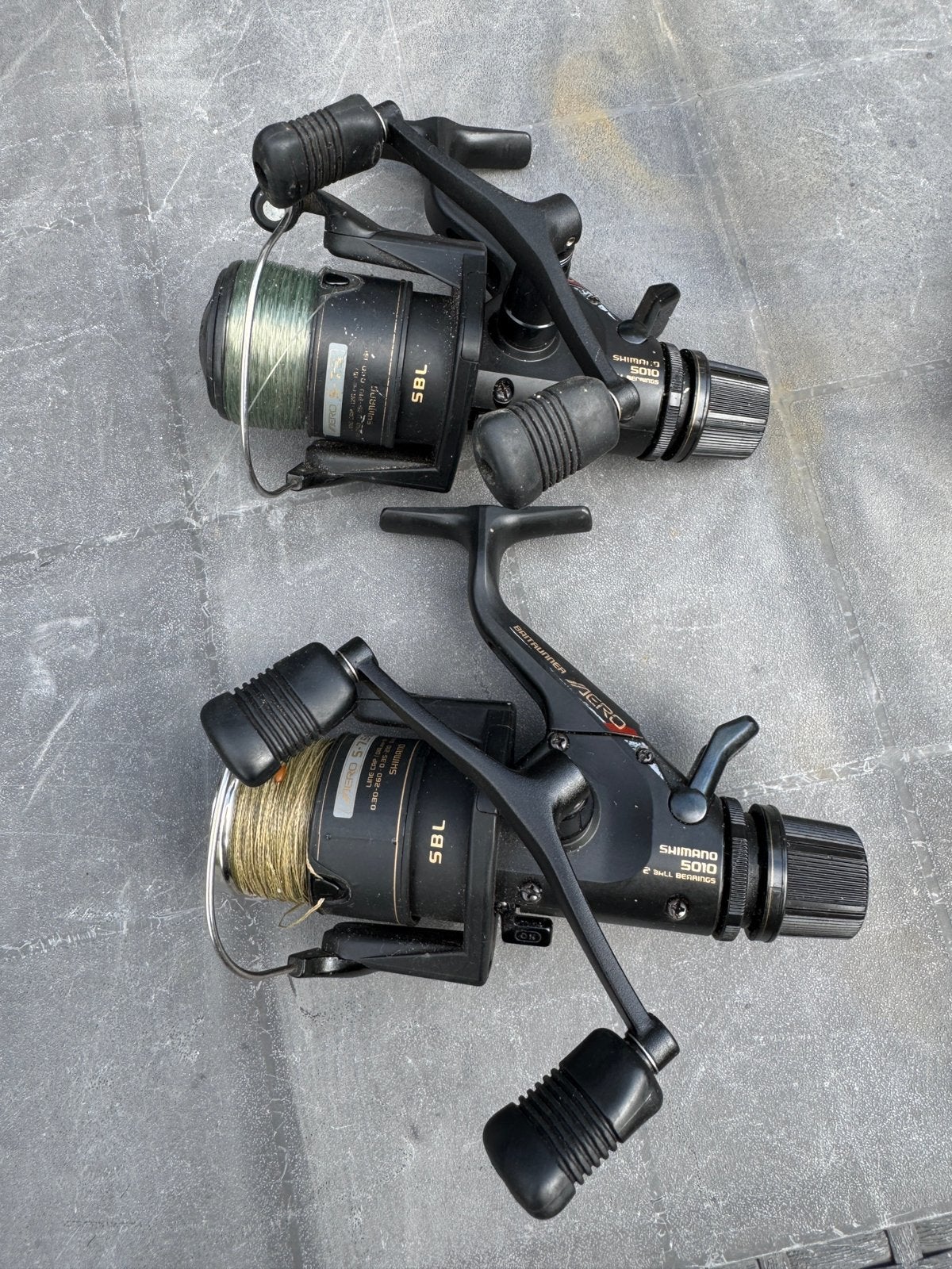 Shimano Baitrunner 4010 + 5010, Ophalen, Gebruikt, Molen