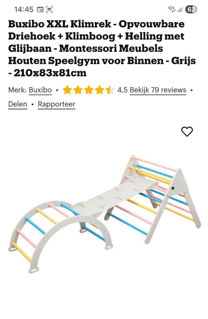 Klimrek, Ophalen, Nieuw, Jongen of Meisje