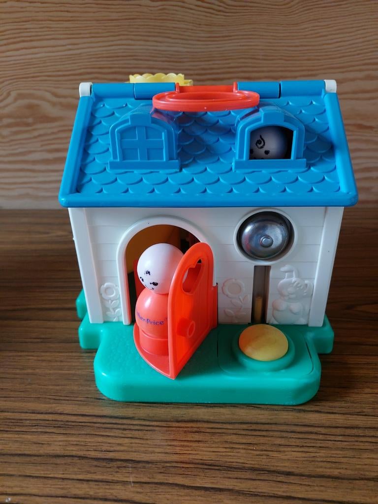 Vintage Fisher-Price Little People Speelhuisje, Ophalen, Gebruikt, Speelset, Met geluid