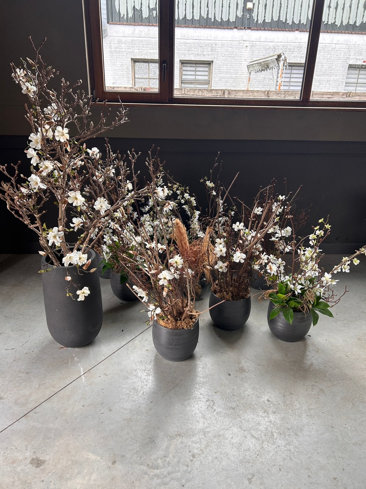 Partij kunstbloemstukken kunstbloemen droogbloemen, Huis en Inrichting, Ophalen