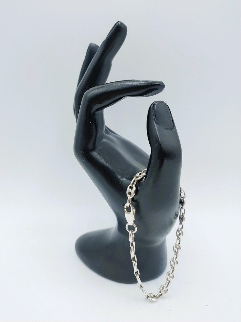 Zilveren schakelarmband, 925 silver, 20 cm, Sieraden, Tassen en Uiterlijk, Info@zilverwebsite.nl, Verzenden, Zo goed als nieuw