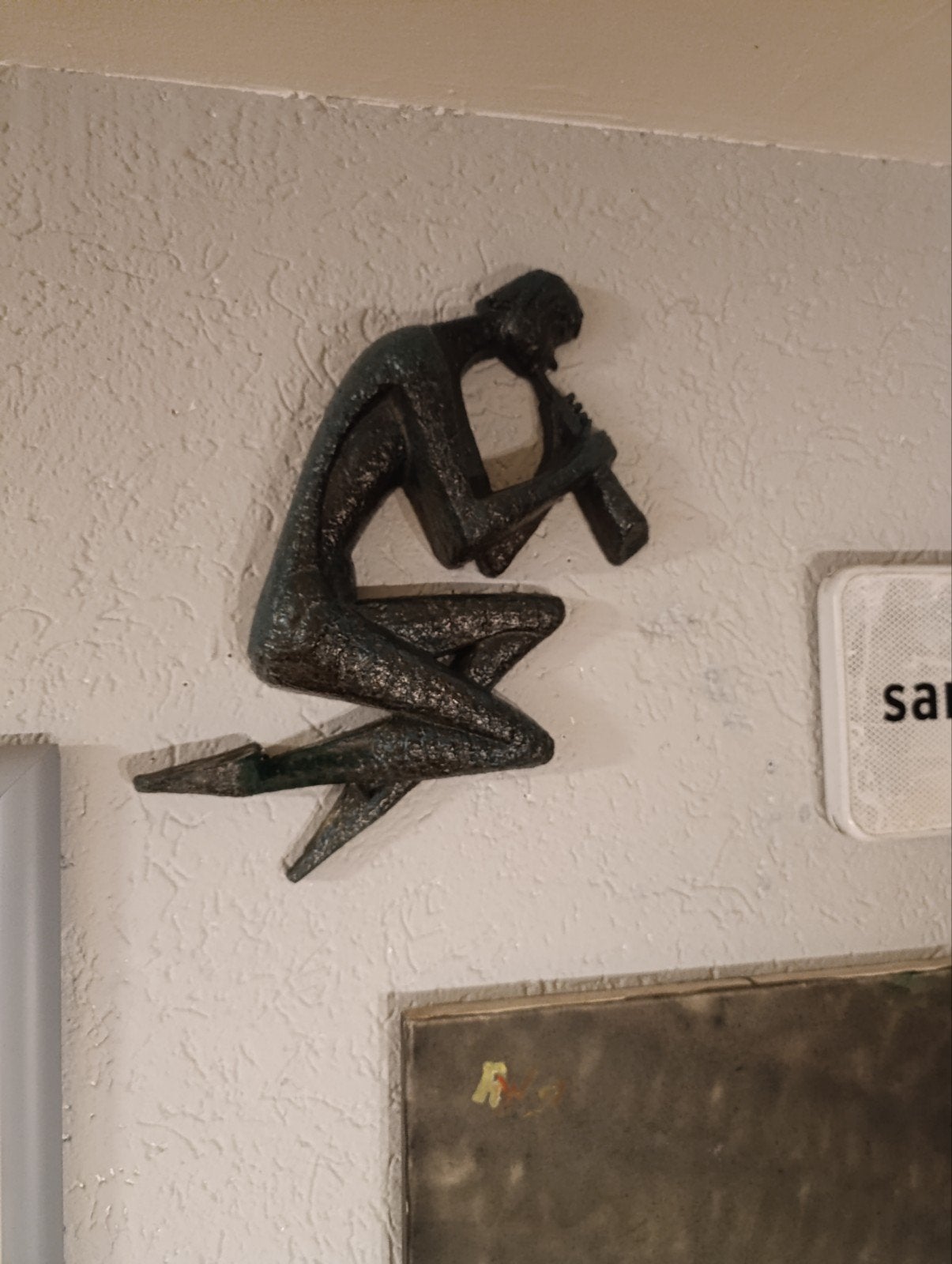 Wandsculptuur 'Werner Franzen (waarschijnl, Antiek en Kunst, Kunst | Beelden en Houtsnijwerken, Ophalen of Verzenden, Gepatineerd