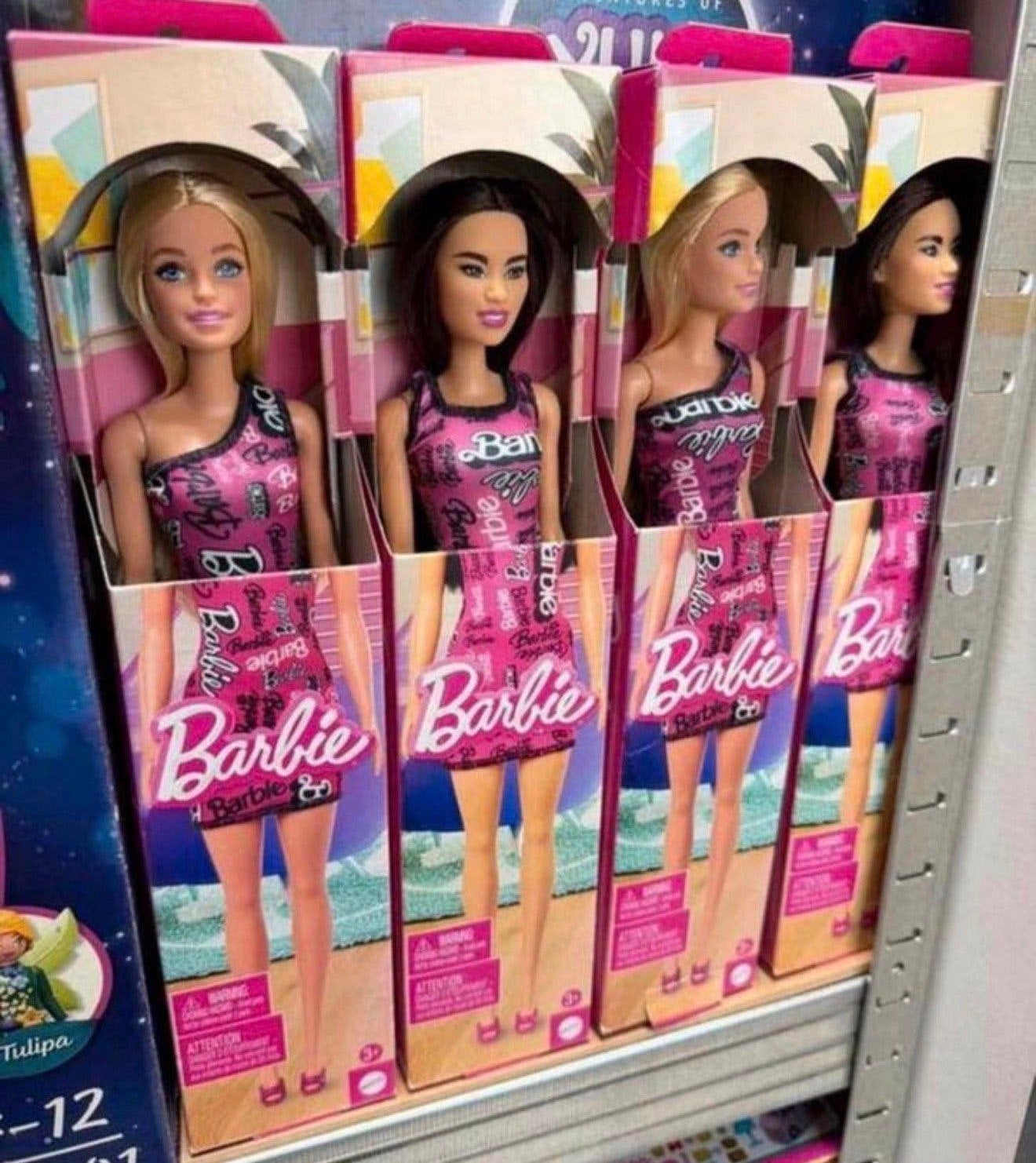 Mattel Barbie Modepop met blond of bruin haar pop - NIEUW, Barbie, P, P, P