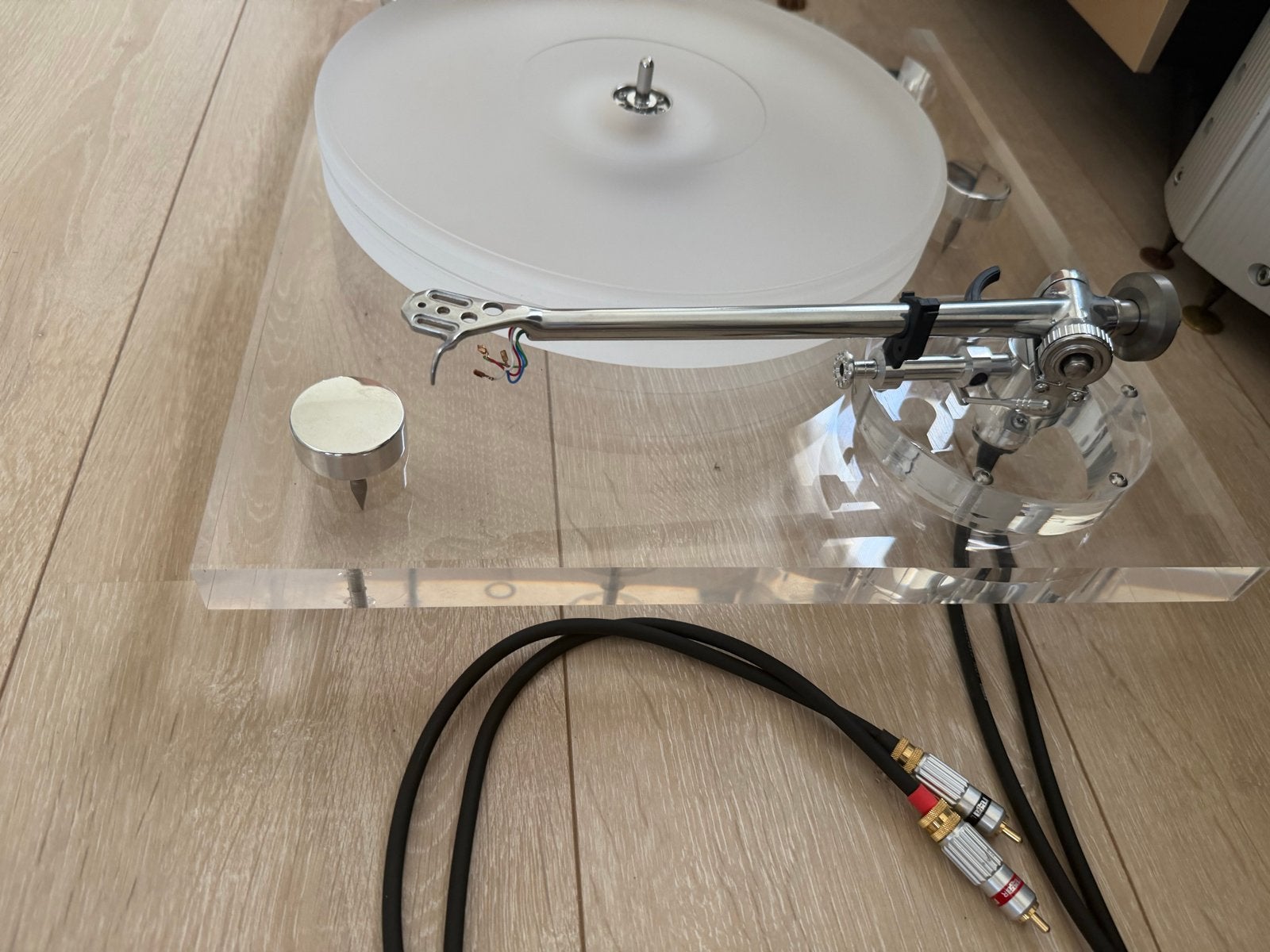 Transrotor Super Seven Platenspeler met Rega RB3000 arm, Ophalen, Zo goed als nieuw, Platenspeler, Overige merken