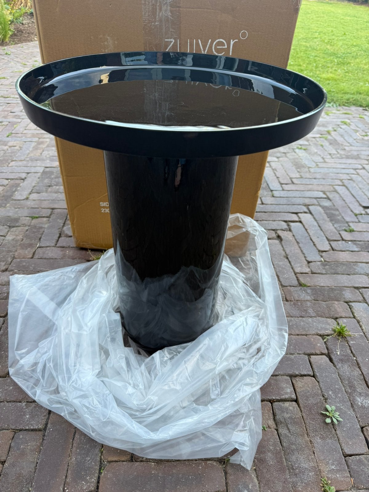 Zuiver shiny bomb tafel, Ophalen of Verzenden, Nieuw, Rond