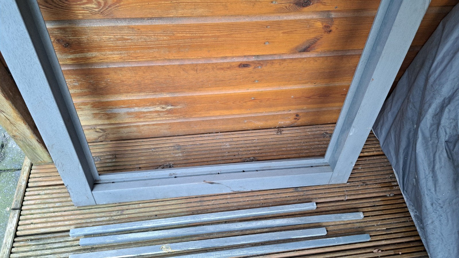Houten kozijn zonder glas, Gevelraam of Ruit, Gebruikt, 80 tot 120 cm, 80 tot 120 cm