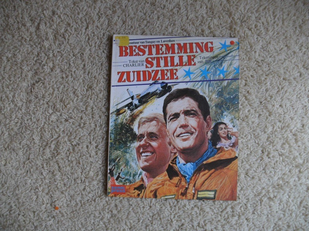 Bestemming Stille Zuidzee, avontuur van Tangy en Laverdure., Boeken, Stripboeken, Eén stripboek, Jean-Michel Charlier, Ophalen of Verzenden