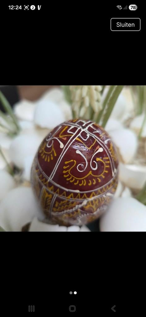 Pysanka decoratie ei, Ophalen of Verzenden