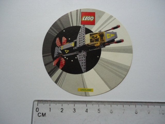 sticker oud Lego legoland space speelgoed ruimtevaart, Verzenden, Zo goed als nieuw, Bedrijf of Vereniging