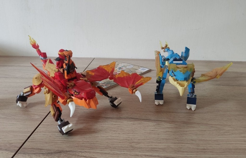 Lego Ninjago draken (71762 + 71760), Gebruikt, Lego, Ophalen of Verzenden, Meerdere sets