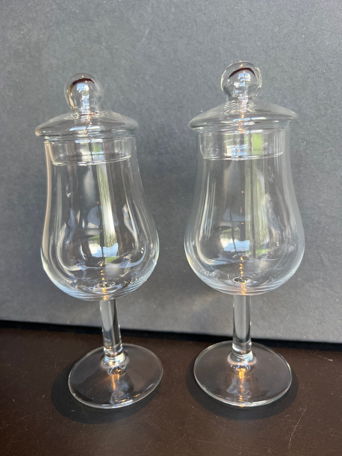 Set van 2 Whiskey Glazen met Deksel - 125 ml, Antiek en Kunst, Ophalen of Verzenden