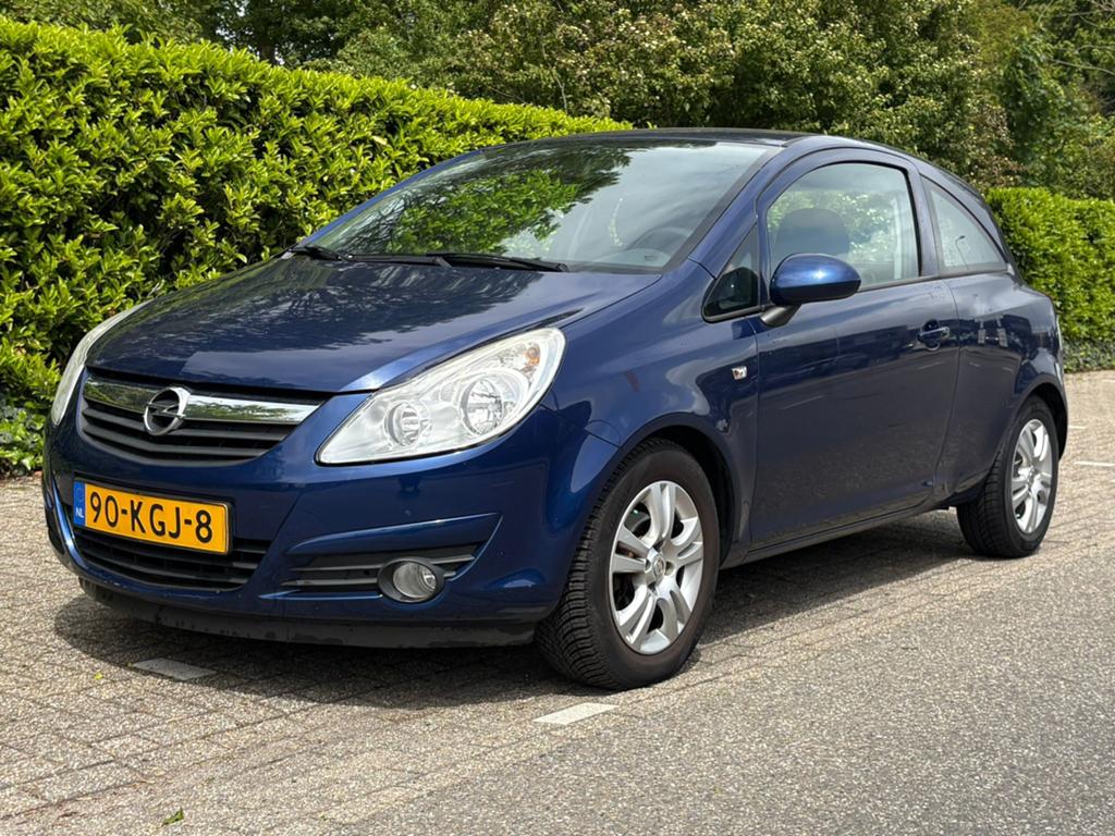 Opel Corsa 1.2 16V 3D WR 2009 Blauw, Voorwielaandrijving, 450 kg, 40 €/maand, Blauw