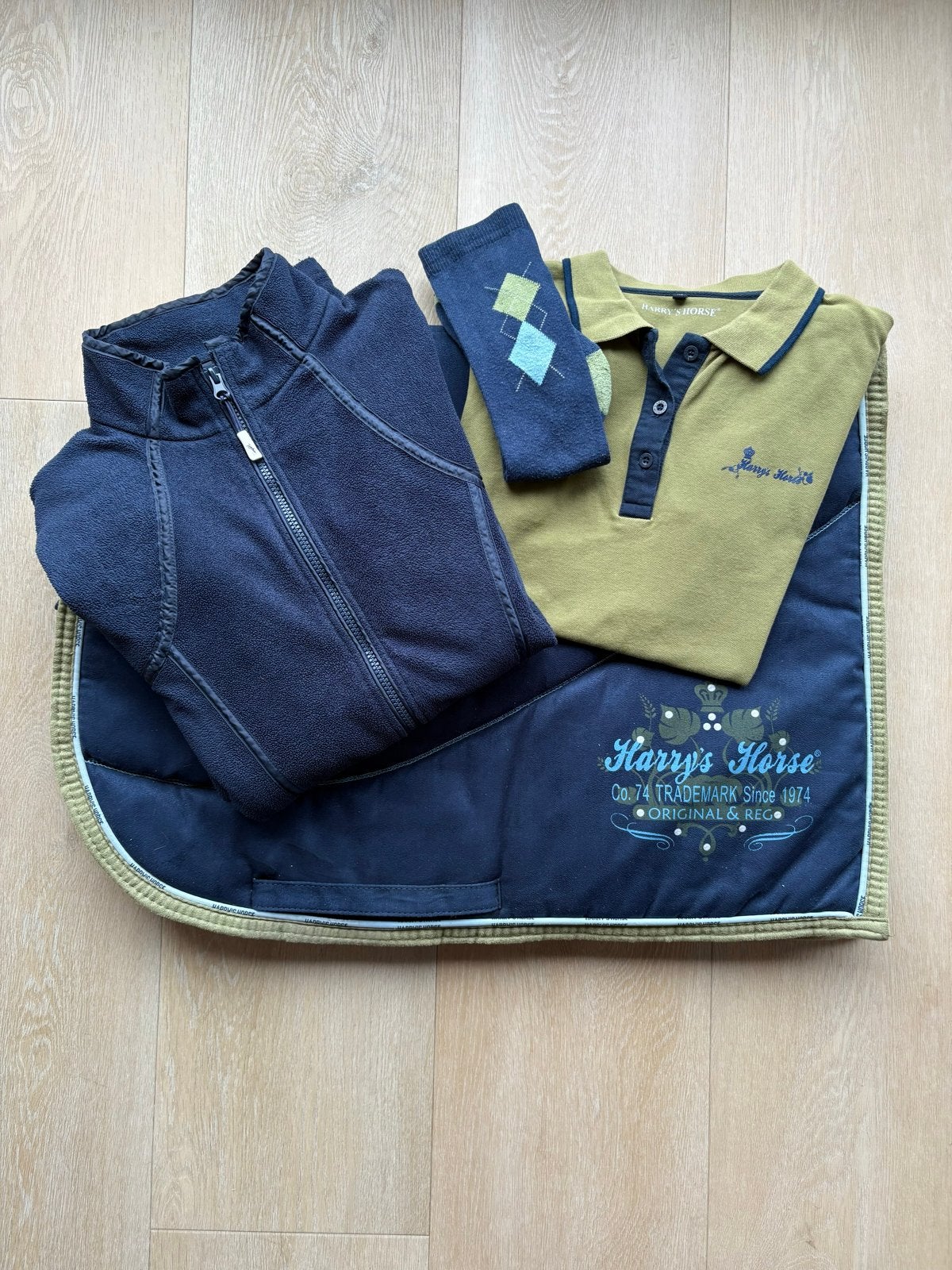 Set Equi-Theme & Harry's Horse Donkerblauw / Groen, Ophalen, Zo goed als nieuw