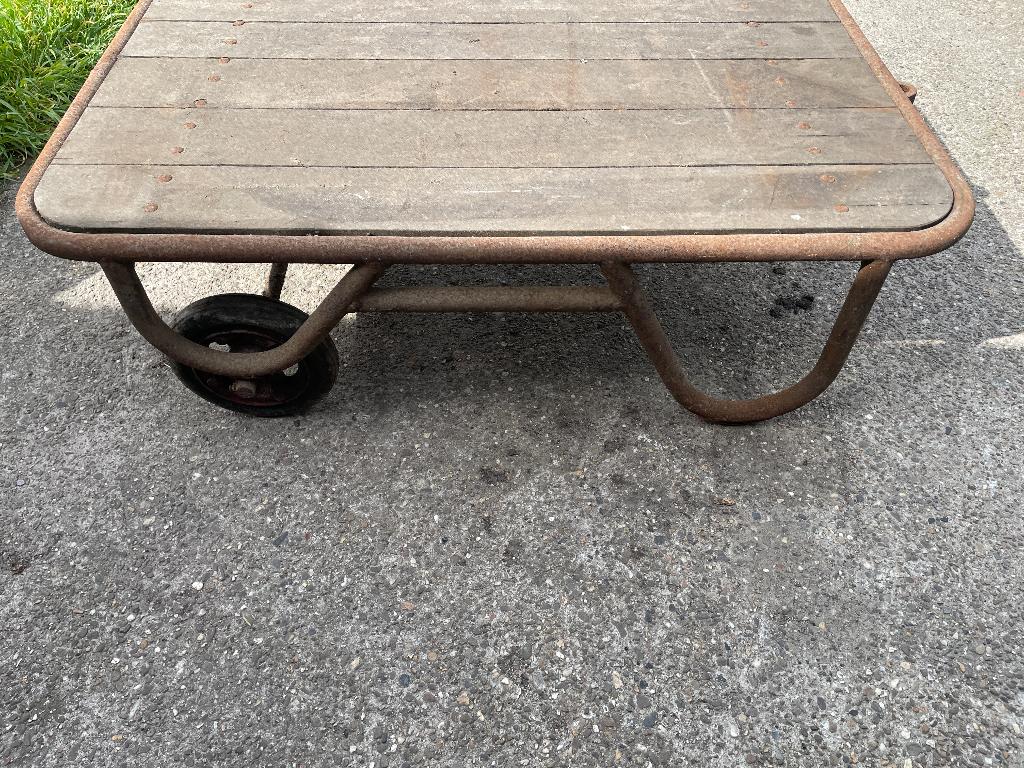vintage handtrekwagen salontafel eventueel, Ophalen, Gebruikt, 100 tot 150 cm, Vintage