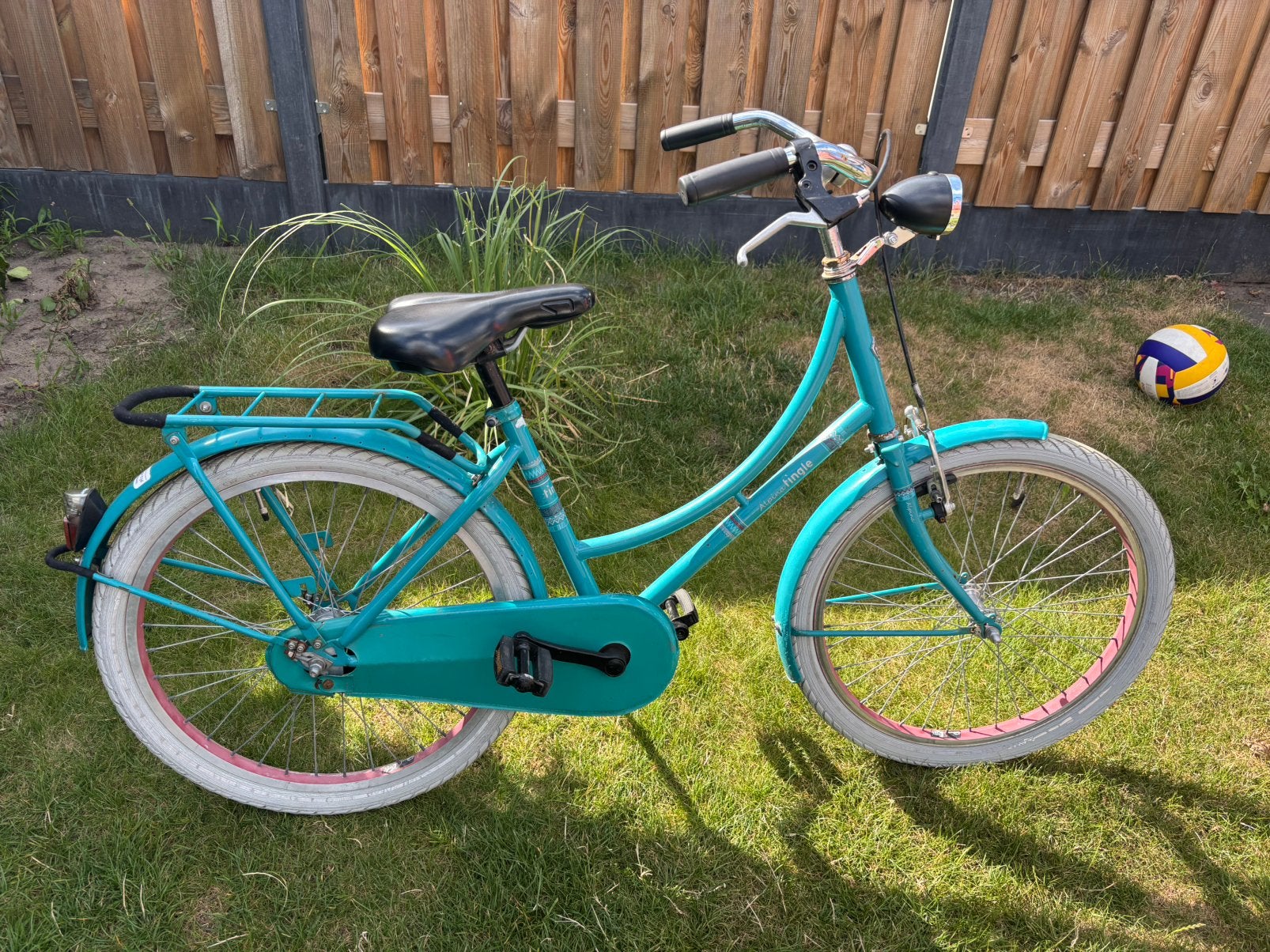 22 inch alpino meisjes fiets , rijklaar, Fietsen en Brommers, Ophalen, Terugtraprem, 22 inch