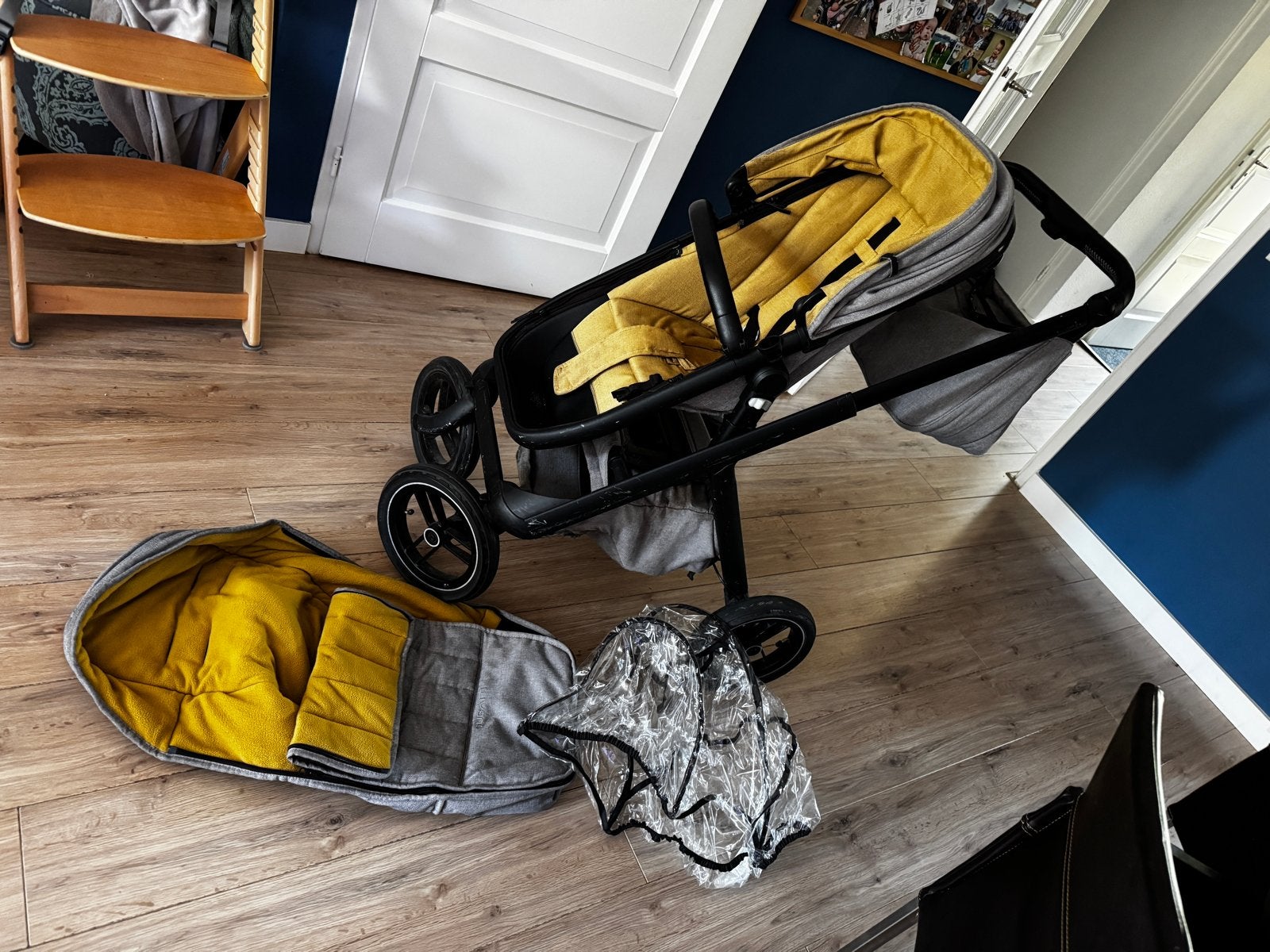 Kinderwagen met accesoires, Gebruikt, Met reiswieg, Ophalen, Kinderwagen