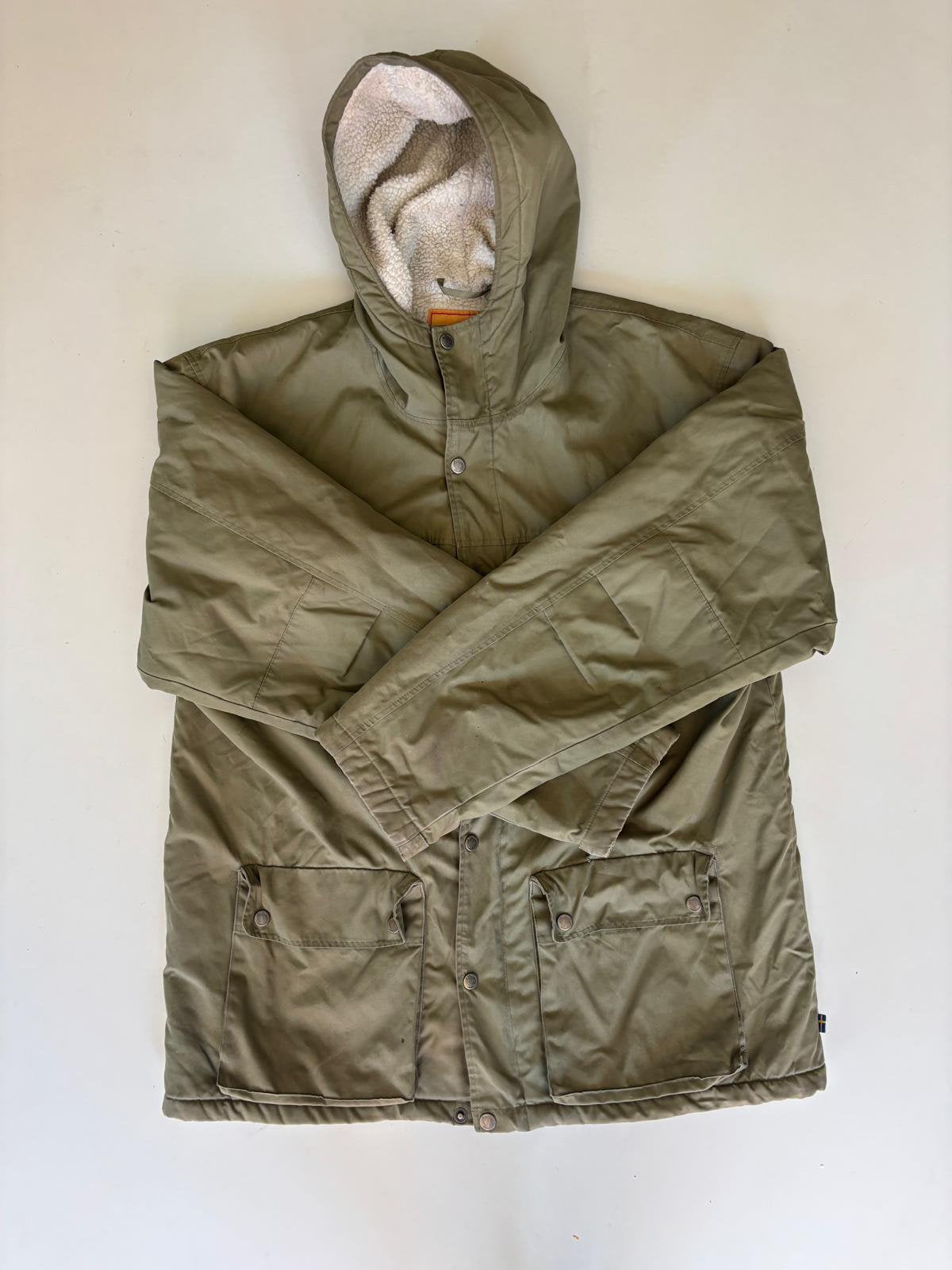 Fjällräven Heren Jas Maat L - Comfortabel & Duurzaam, Verzenden, Gedragen, Maat 52/54 (L), Groen