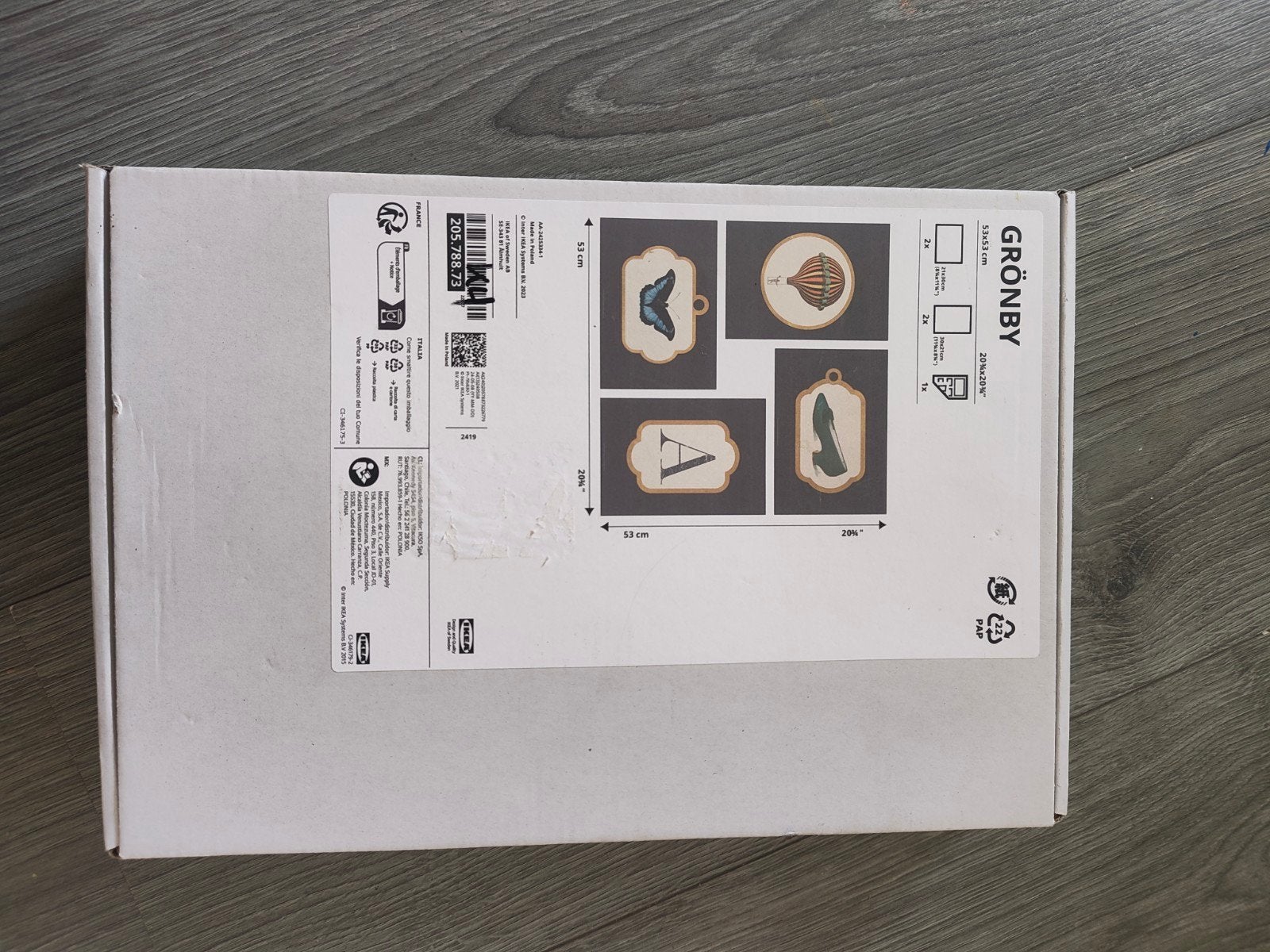 IKEA GRÖNBY Decoratie set - Nieuw in doos TEAB, Ophalen of Verzenden, Nieuw, Wandhanger