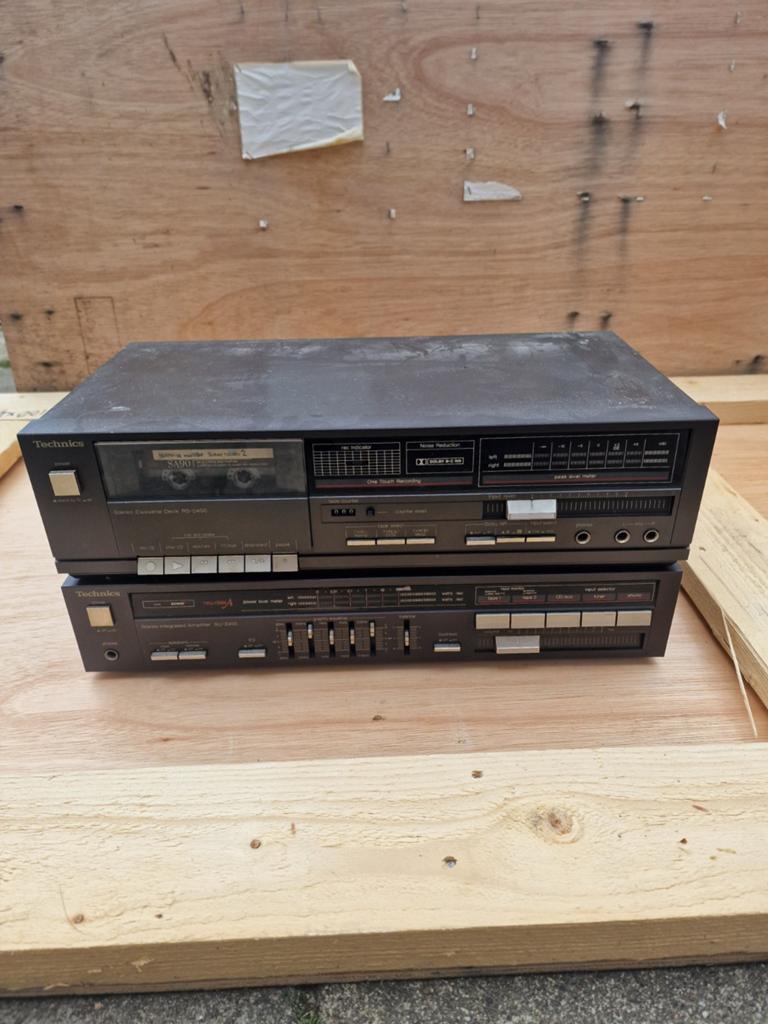 technics versterker met cassette deck, Audio, Tv en Foto, Cassettedecks, Ophalen of Verzenden, Overige merken