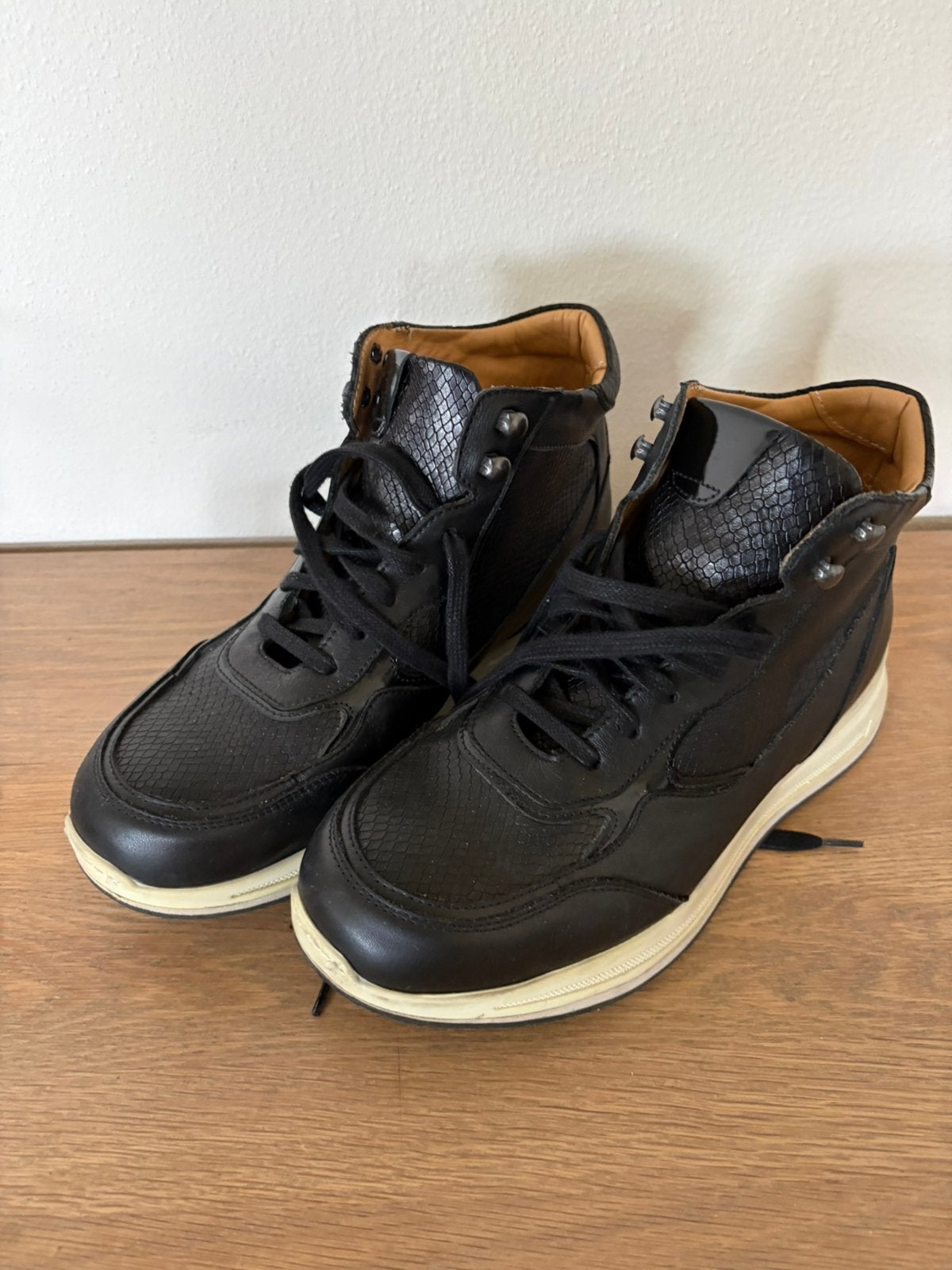 Myfoot boots mt 7 (40-40.5) k leest my foot, Kleding | Dames, Schoenen, Verzenden, Zwart, Lage of Enkellaarzen, Zo goed als nieuw