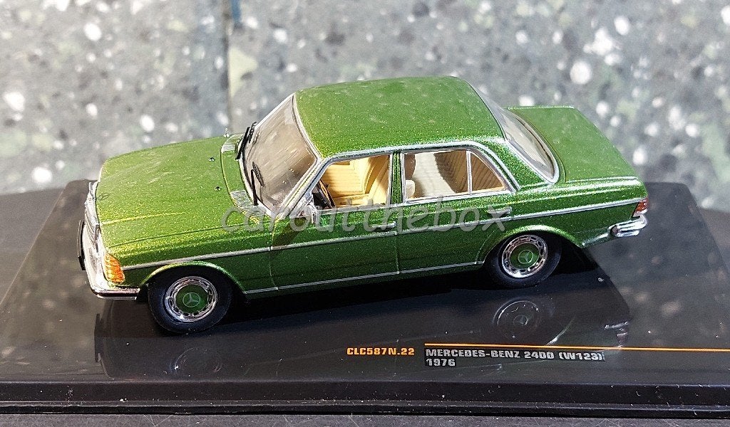 Mercedes-Benz 2400 (W123) groen 1:43 Ixo V1130, Hobby en Vrije tijd, Modelauto's | 1:43, Verzenden, Nieuw, Auto, Overige merken