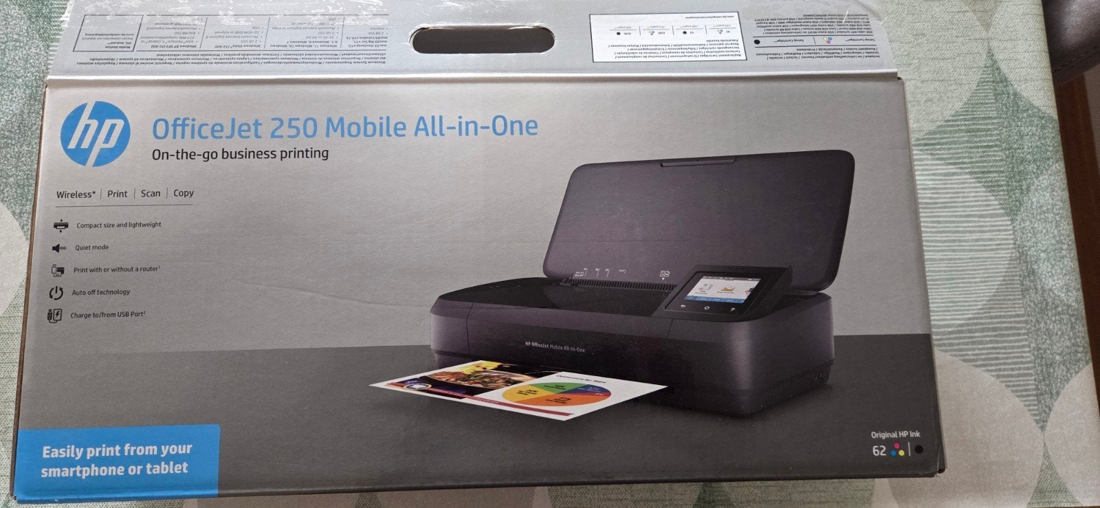 HP OfficeJet 250 Mobiele All-in-One Printer, Ophalen, Kleur printen, Inkjetprinter, All-in-one