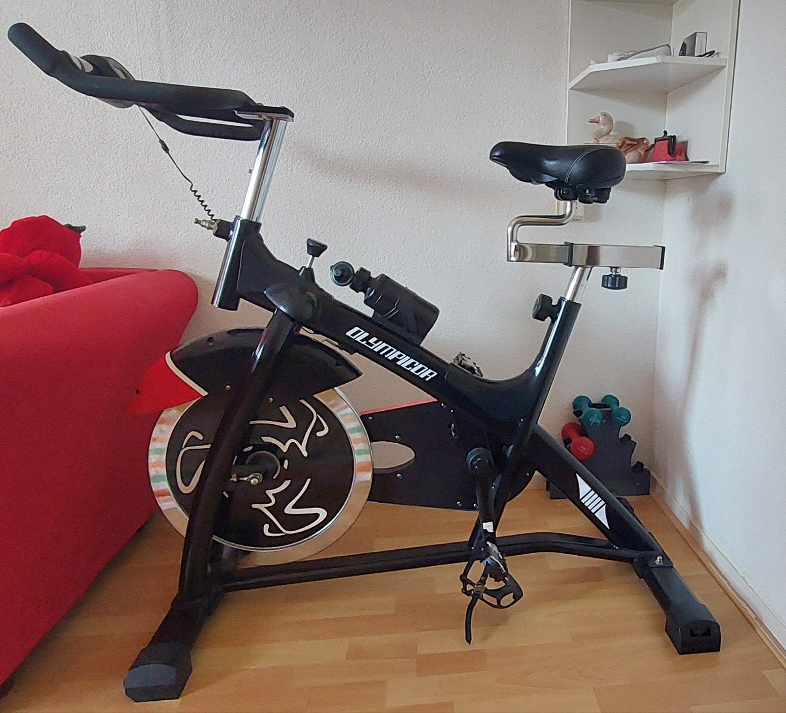 Spinningbike, Ophalen