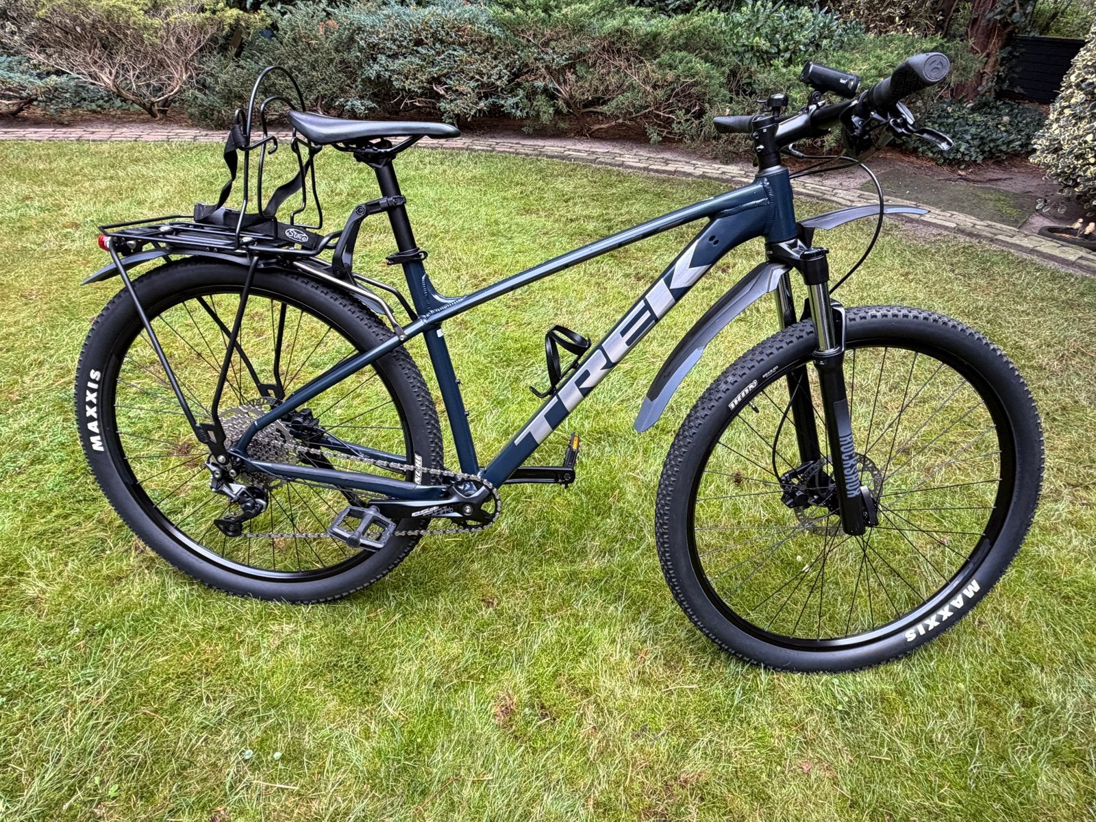Trek Marlin 7 - Maat L MTB met bagagedrager en spatborden, Ophalen, Hardtail, Zo goed als nieuw, Schijfrem