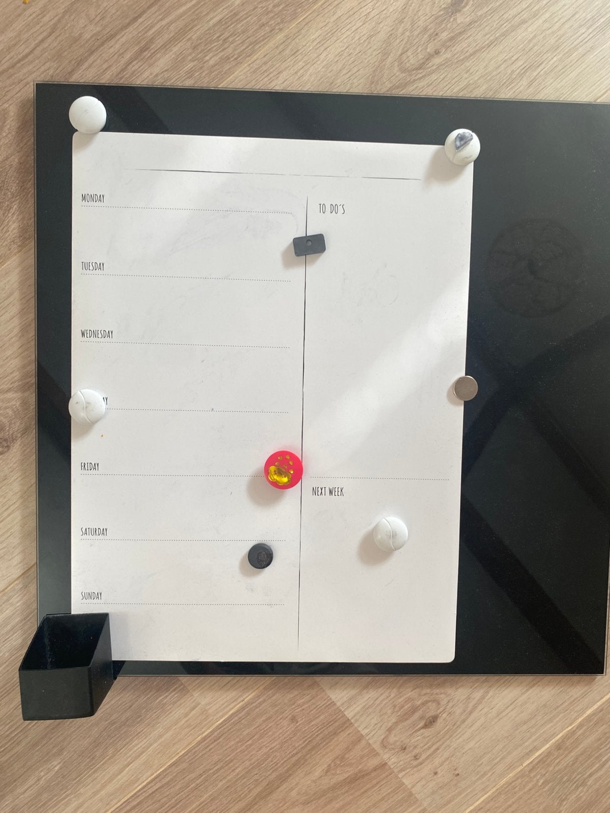 Magneetbord planner, Ophalen, Zo goed als nieuw, Magneetbord