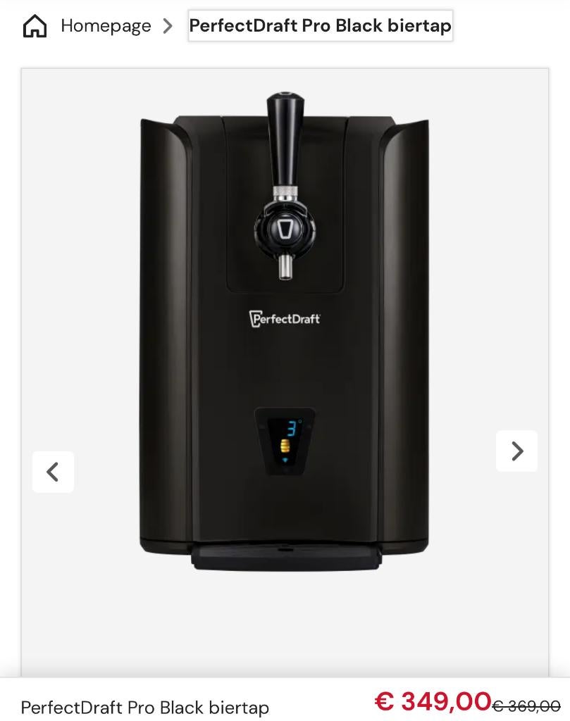 Biertap Perfect Draft Pro Black, Witgoed en Apparatuur, Thuistaps, Nieuw, Philips, Ophalen of Verzenden
