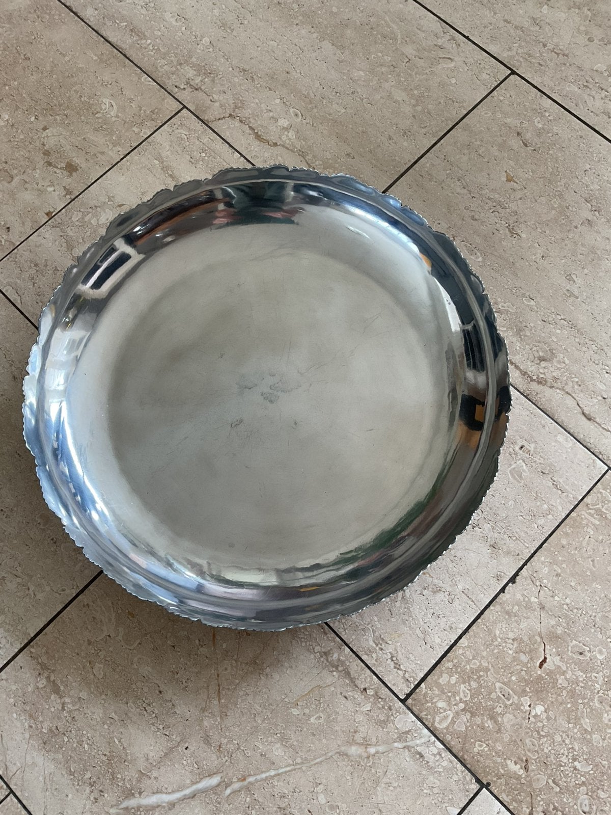 Riviera Maison Decoratieschaal, Huis en Inrichting, Woonaccessoires | Dienbladen, Ophalen of Verzenden, Gebruikt, Rond, Metaal
