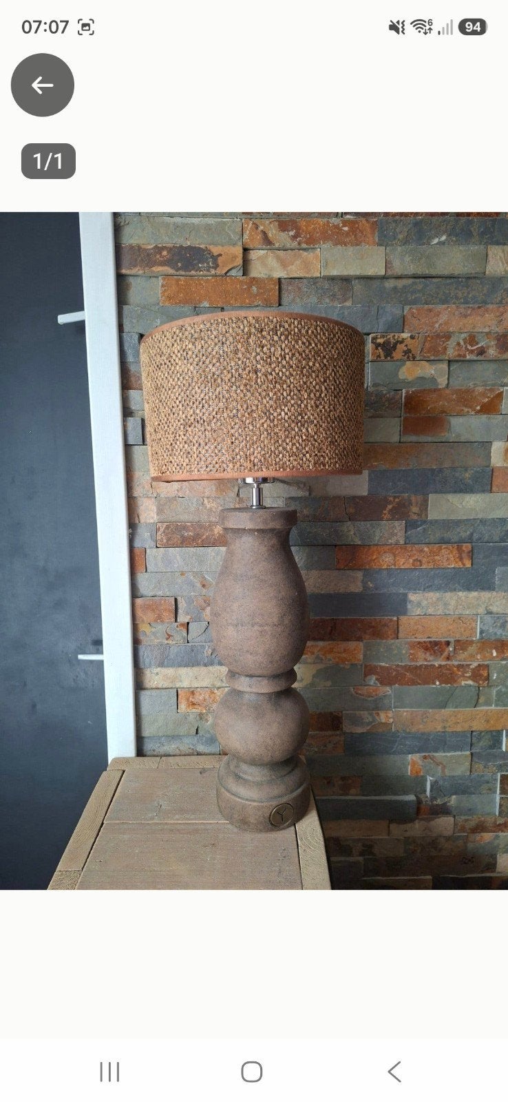 mooie lamp, Ophalen, Bruin