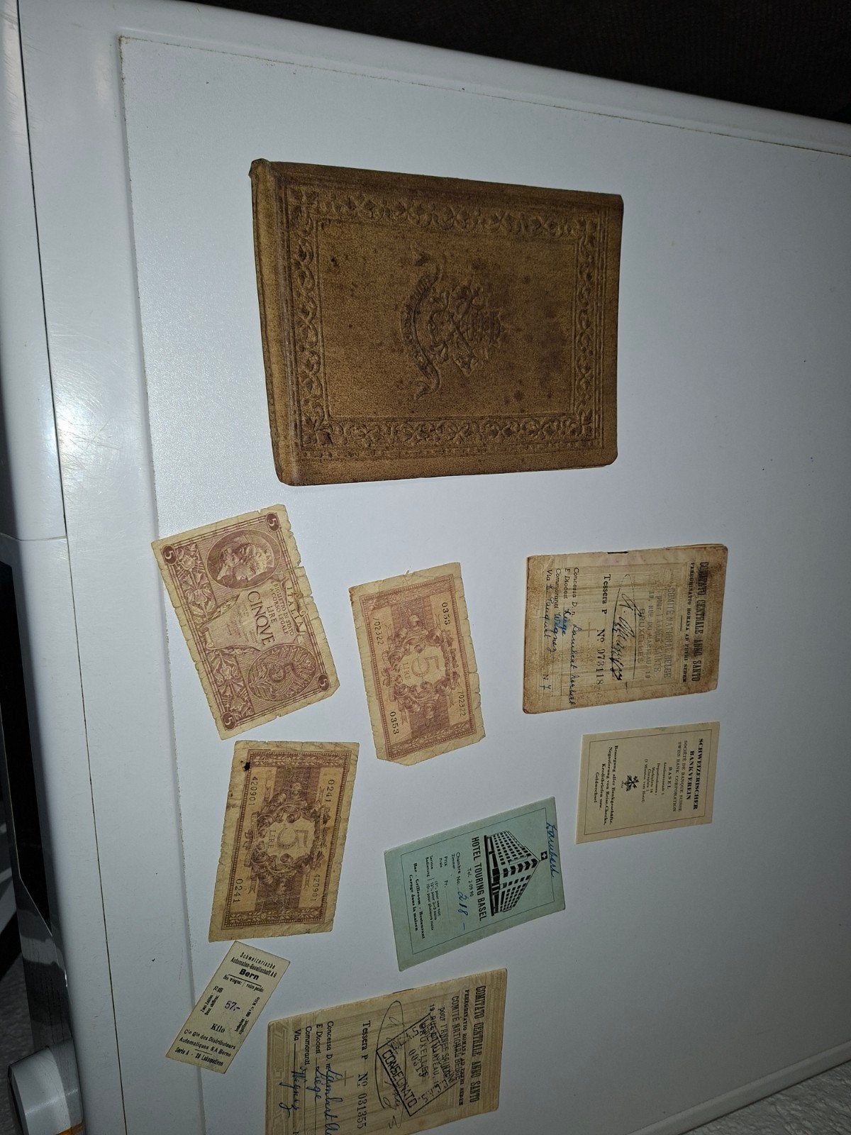 Oude Italiaanse lire bankbiljetten en diverse documenten, Ophalen of Verzenden, Setje