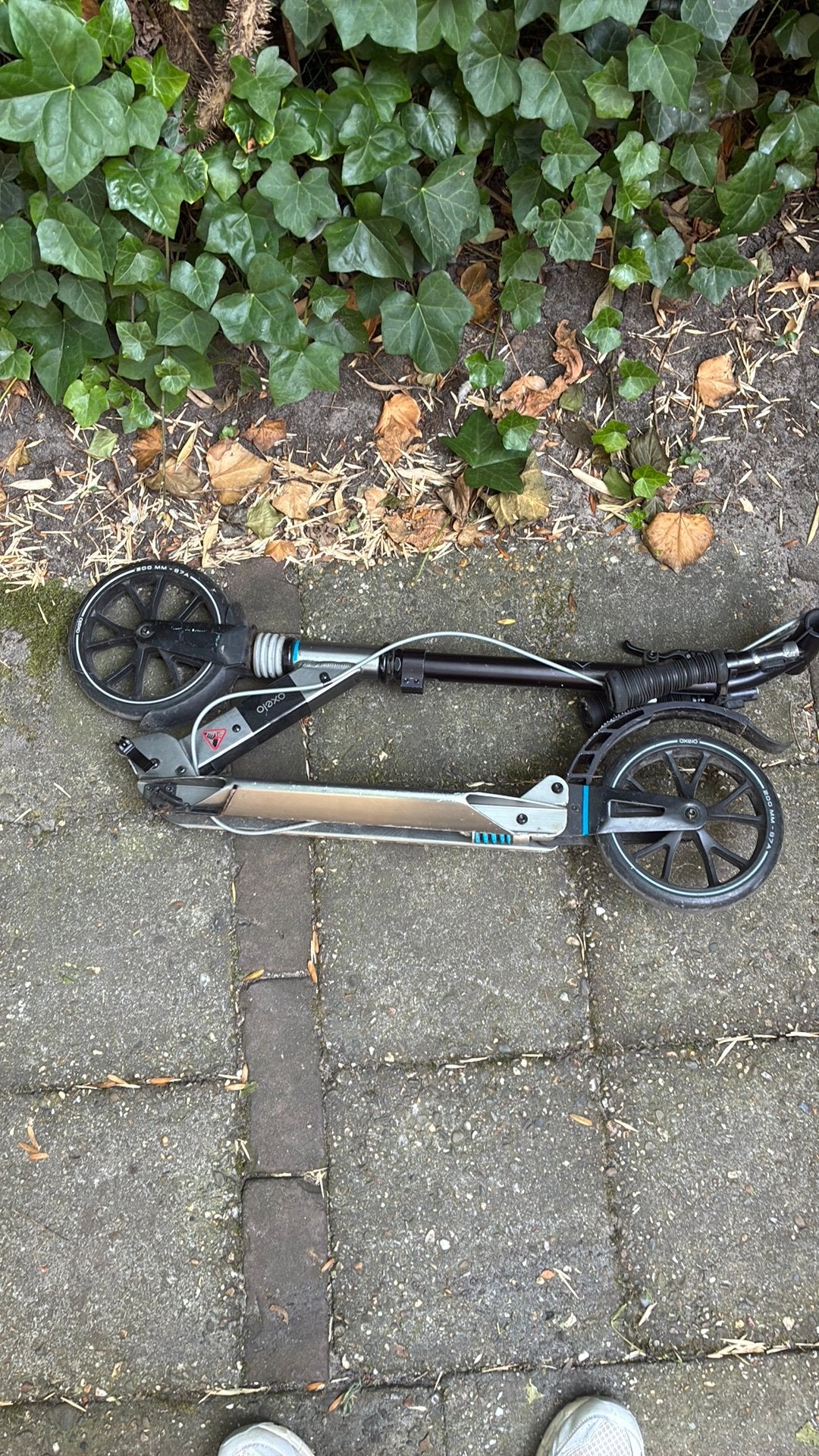 Oxelo step zwart met grijs, Fietsen en Brommers, Steps, Ophalen, Zo goed als nieuw, Gewone step