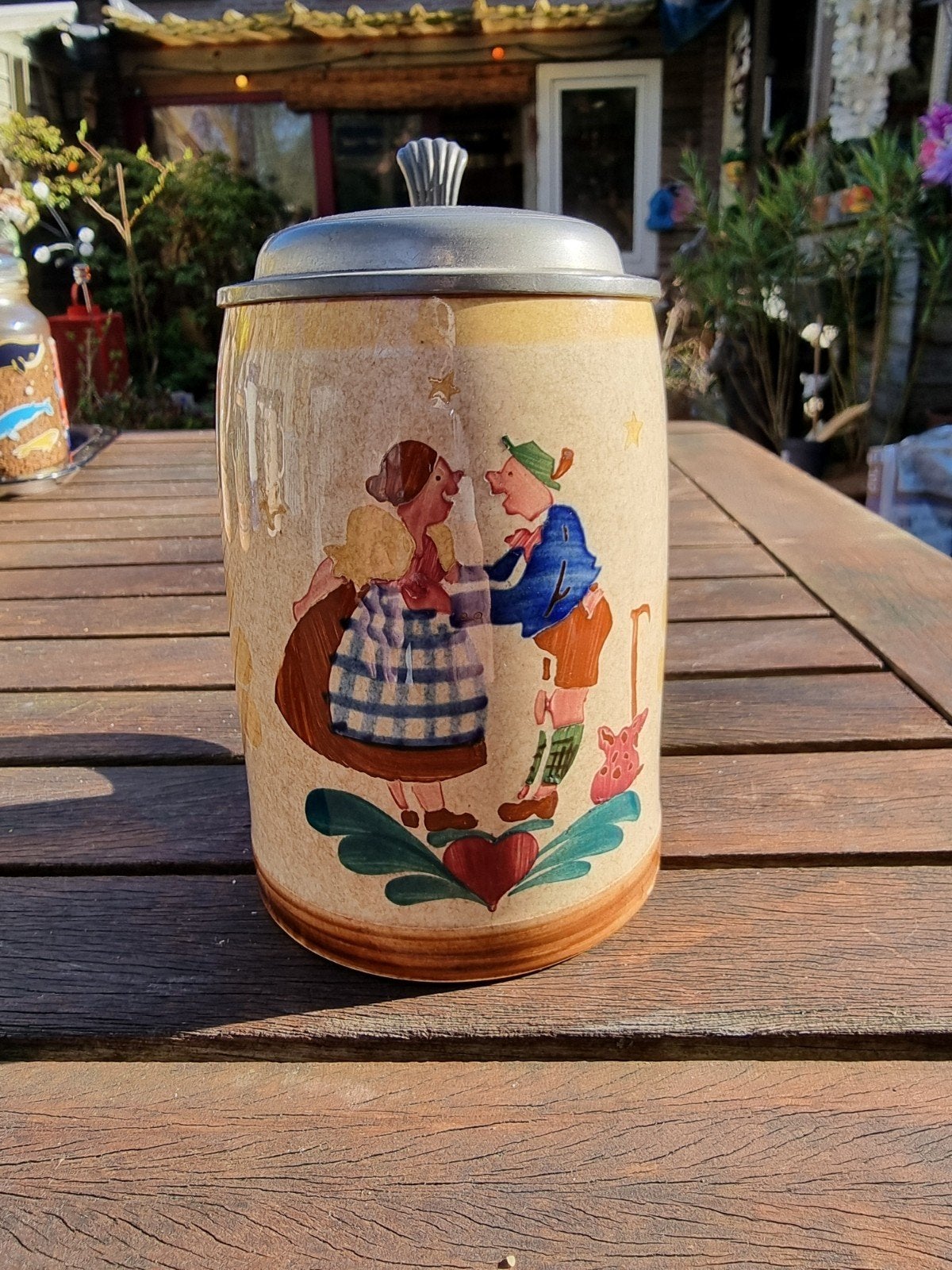 5 Vintage Bierpullen / Biersteins - Diverse Ontwerpen, Ophalen of Verzenden