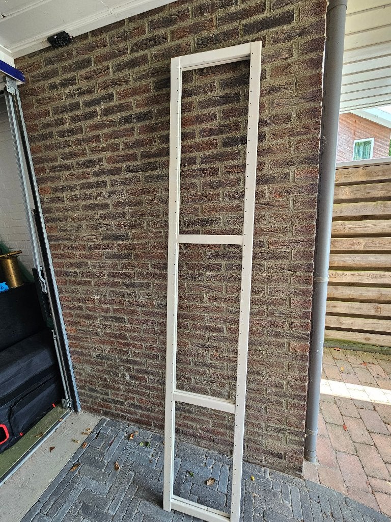 Lundia wandrek open staander wit gebeitst, Ophalen, Gebruikt