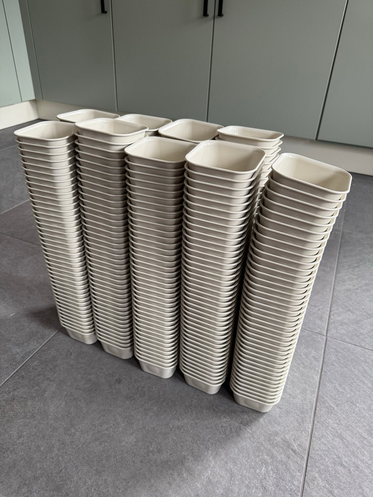 350x IKEA Nojig organizers 10x10x5cm - Nieuwstaat, Ophalen, Beige, Kunststof, Zo goed als nieuw