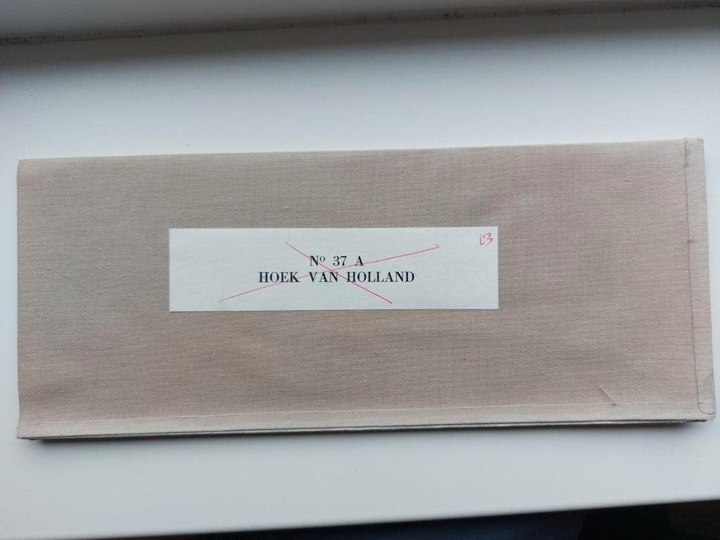 37A Hoek van Holland Nieuwe Waterweg Maasvlakte Stafkaart 68, Boeken, Atlassen en Landkaarten, Ophalen of Verzenden, 1800 tot 2000