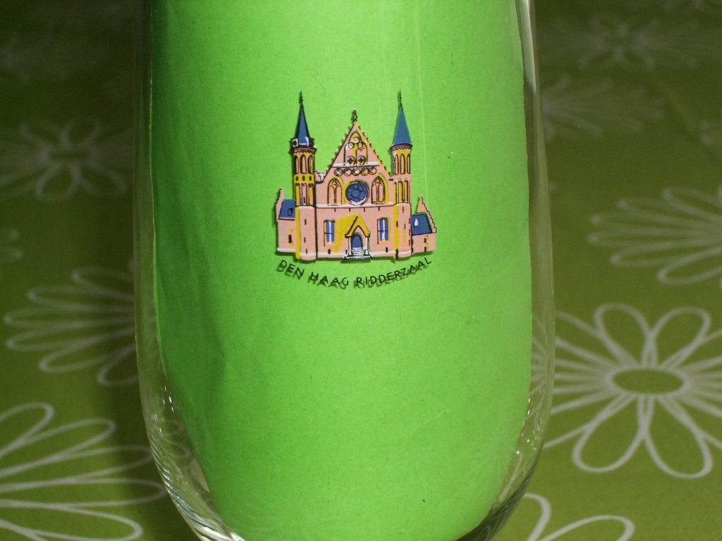 Vintage bierglas Ridderzaal Den Haag, Verzamelen, Ophalen of Verzenden, Zo goed als nieuw