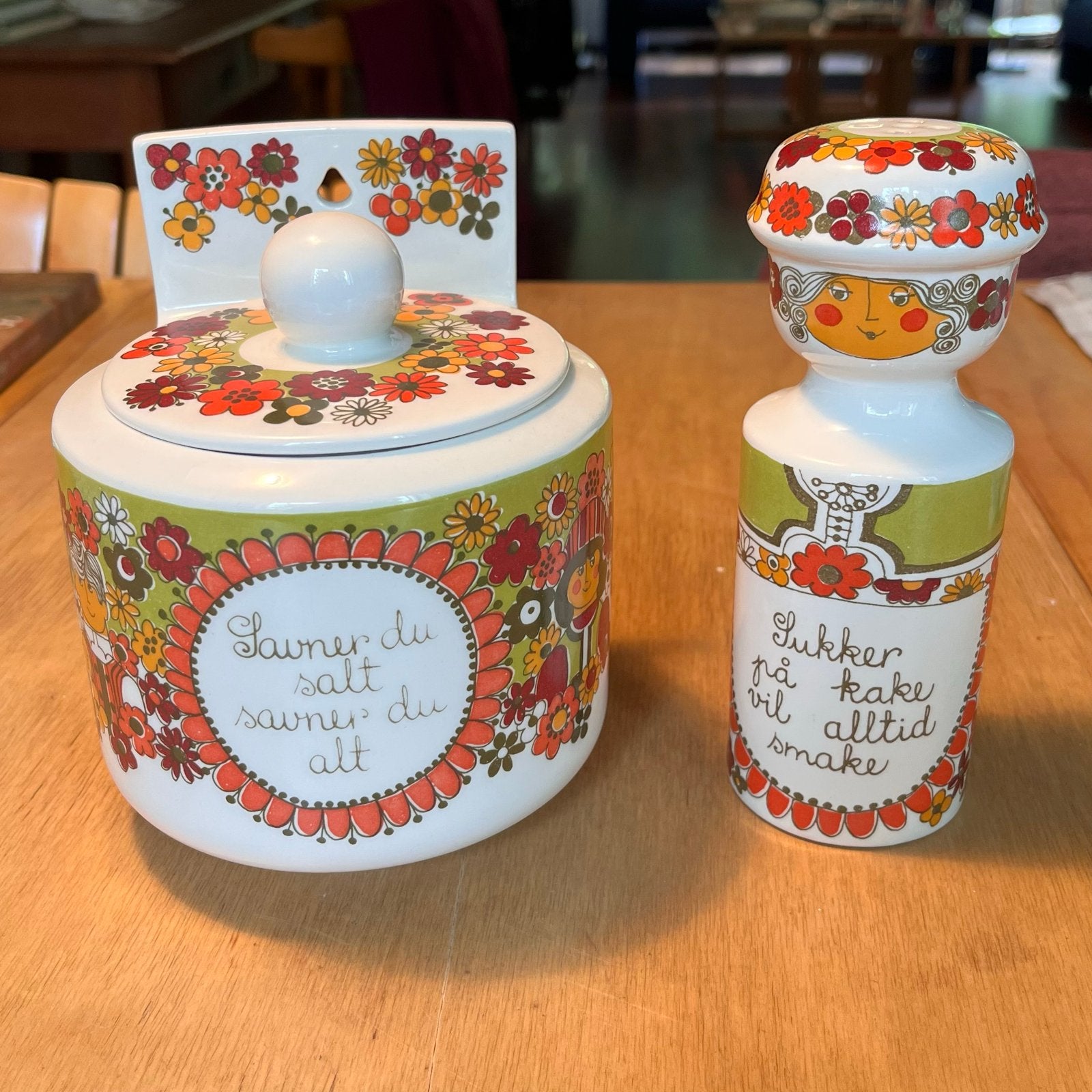 Vintage Turi Design Norway Zoutpot en Suikerstrooier, Ophalen of Verzenden