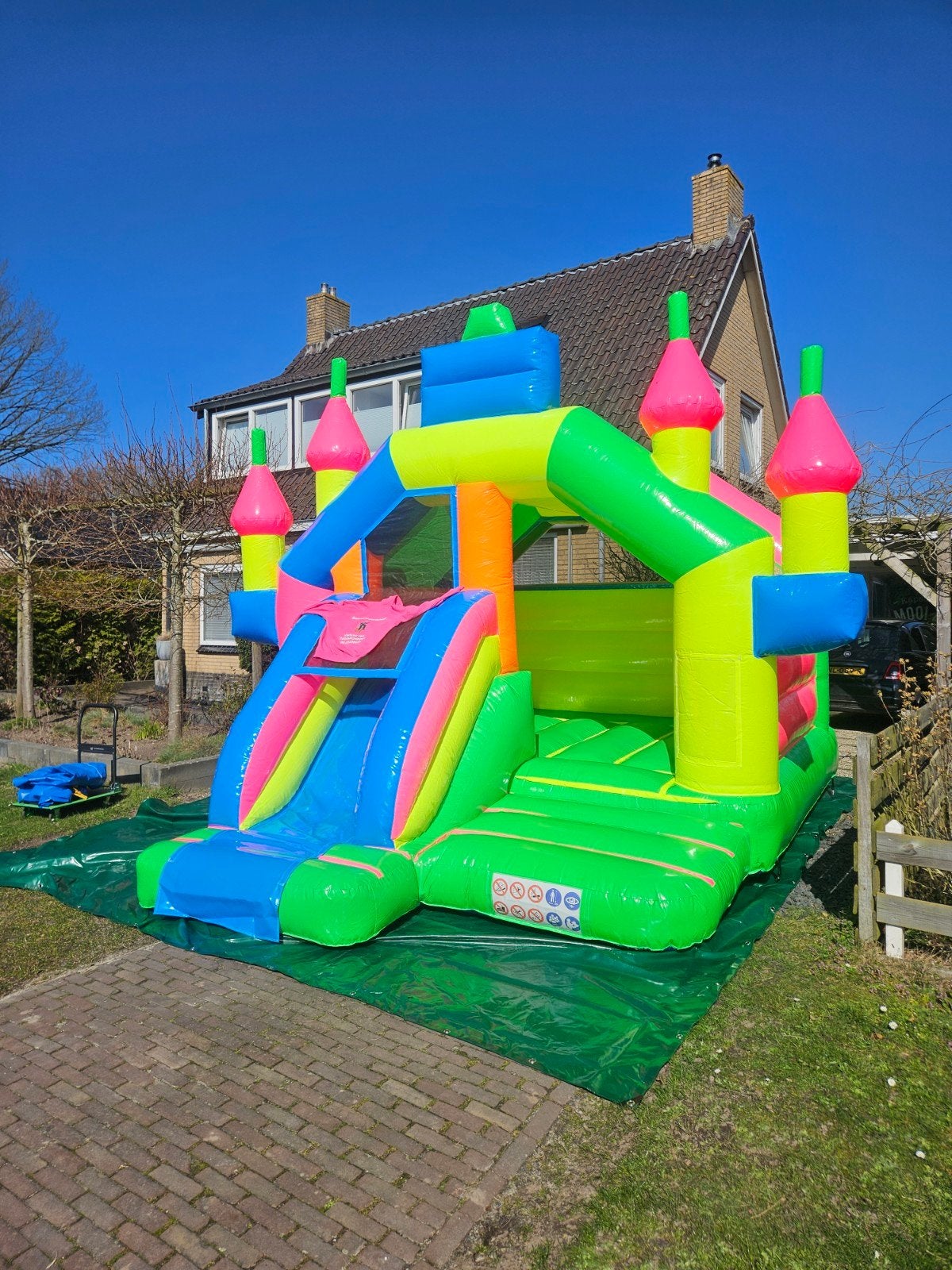 Springkussen te huur!!, Ophalen