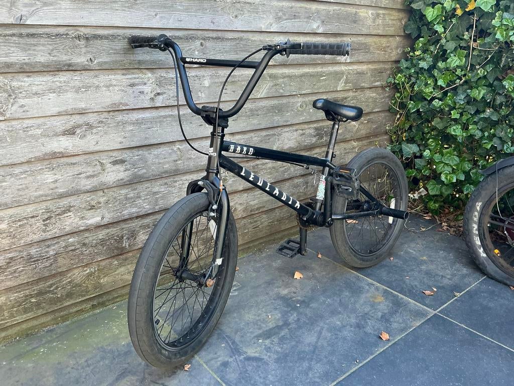 Haro Leucadia BMX Fiets - Zwart, Gebruikt, Ophalen, Staal, Velgrem, Voetsteunen