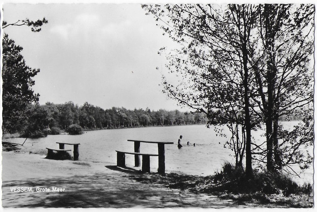Vessem grote meer brabant oude ongelopen ansichtkaart (9 ), Ophalen of Verzenden, 1980 tot heden, Ongelopen, Noord-Brabant