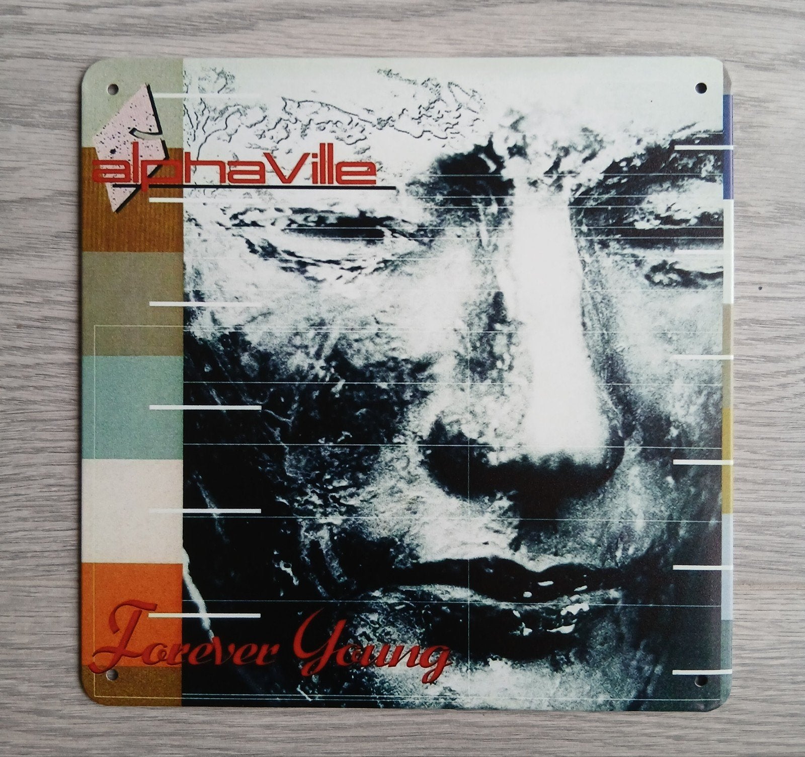 Alphaville Forever Young 20x20 cm Metalen Reclamebord, Ophalen of Verzenden, Nieuw, Poster, Artwork of Schilderij