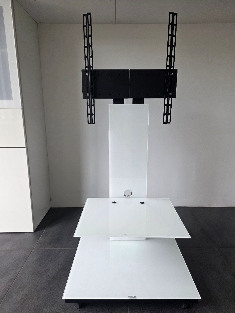 Spectral Tray 601 verrijdbaar TV-meubel melkglas + beugel, Ophalen, Gebruikt, Modern / design, 100 tot 150 cm