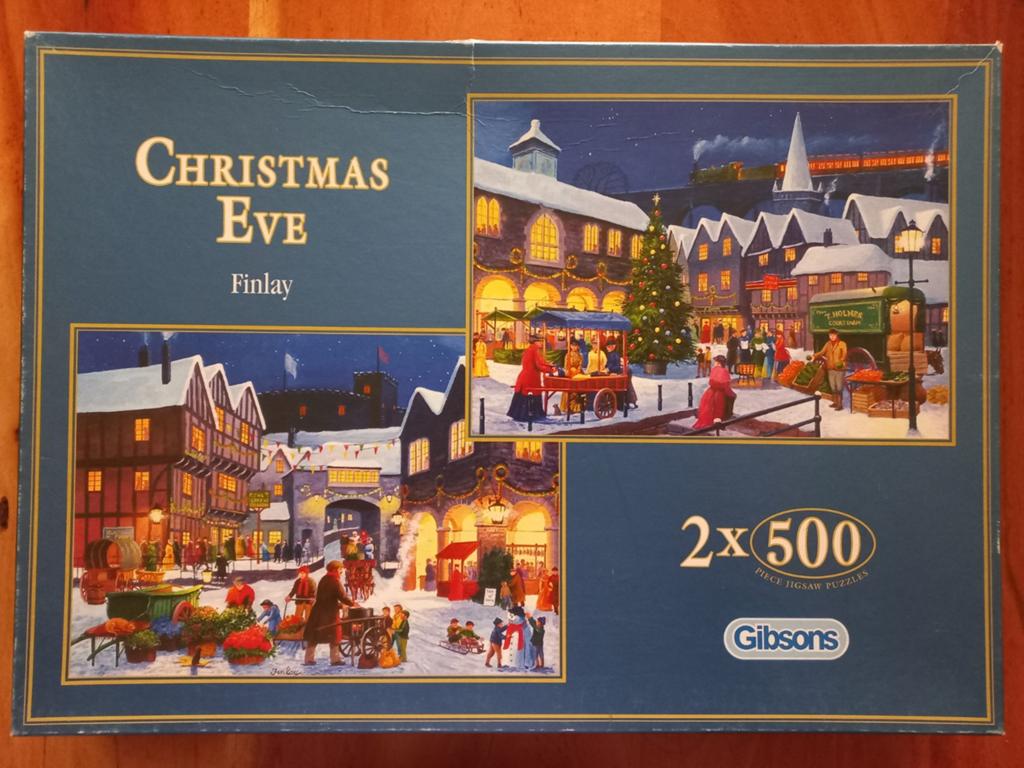 Gibsons - Christmas Eve - 2x500 stukjes, Ophalen of Verzenden, 500 t/m 1500 stukjes, Zo goed als nieuw