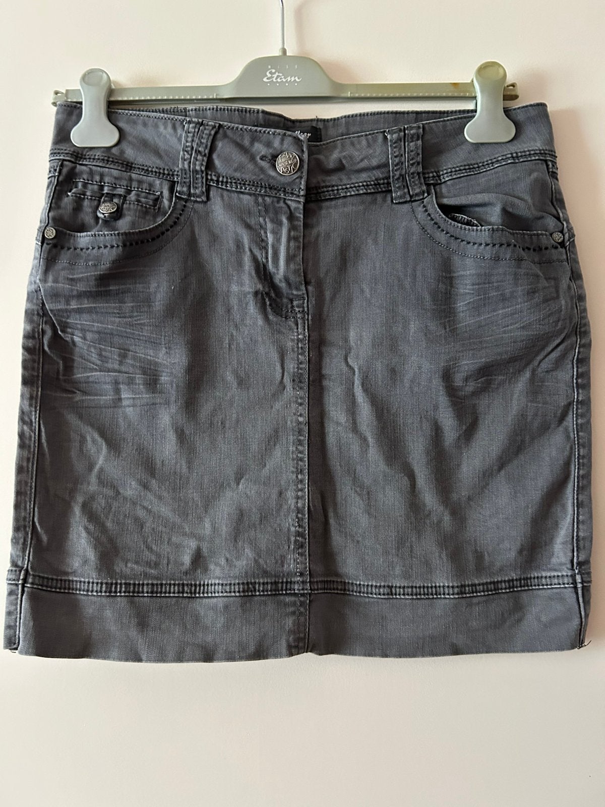 Grijze rok maat 40, Kleding | Dames, Maat 38/40 (M), Ophalen of Verzenden, Zo goed als nieuw, Knielengte