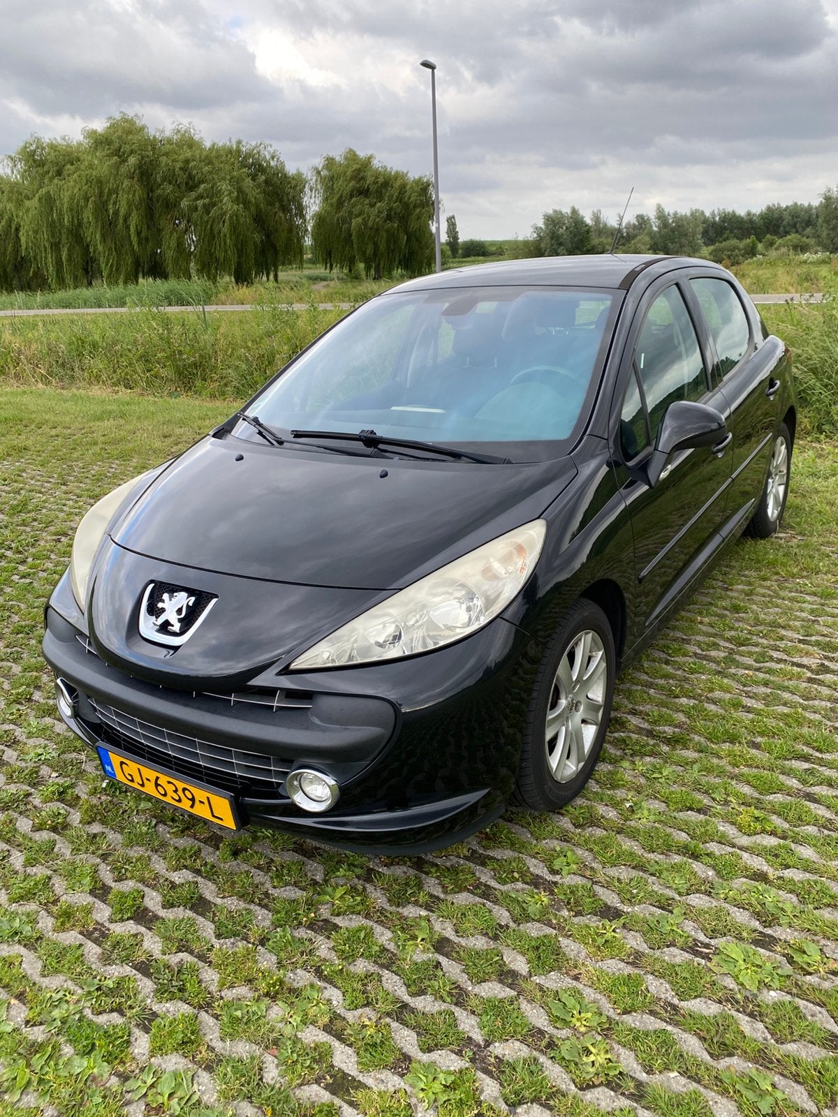 Peugeot 207 1.6 VTI 16V 5DR 2008 Zwart AIRCO, Auto's, Peugeot, Voorwielaandrijving, Stof, Zwart, 4 cilinders